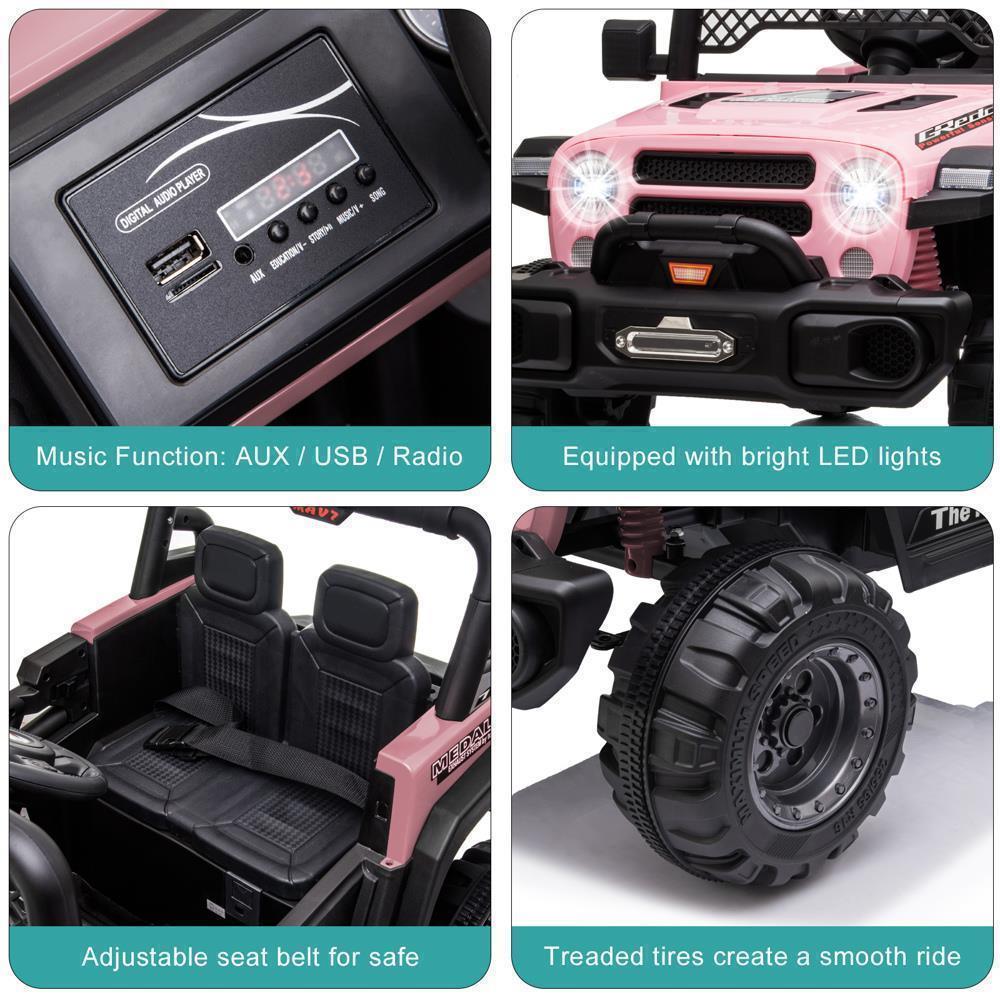 6 Colors Kids Ride-On Truck with Remote Control - Battery Powered Electric Car for Gifting