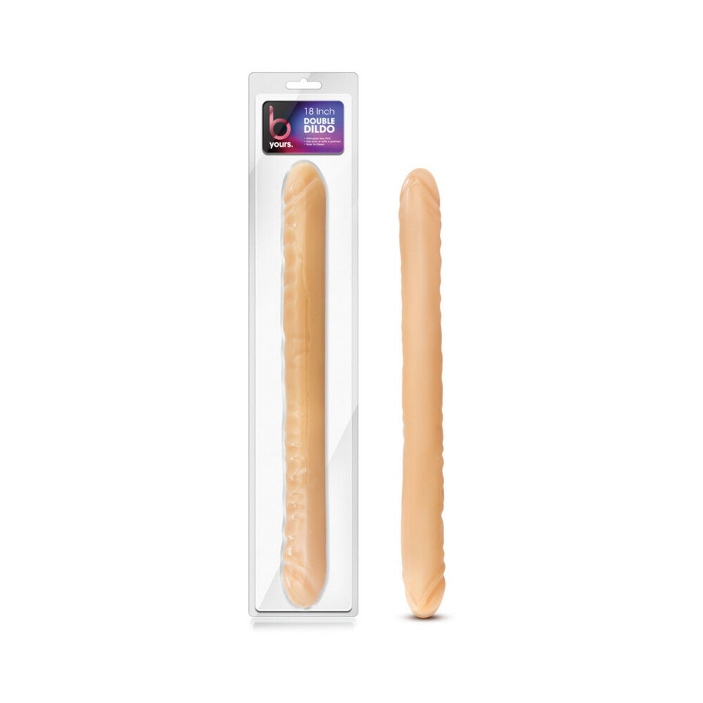 B Yours 18 " Double Dildo Beige