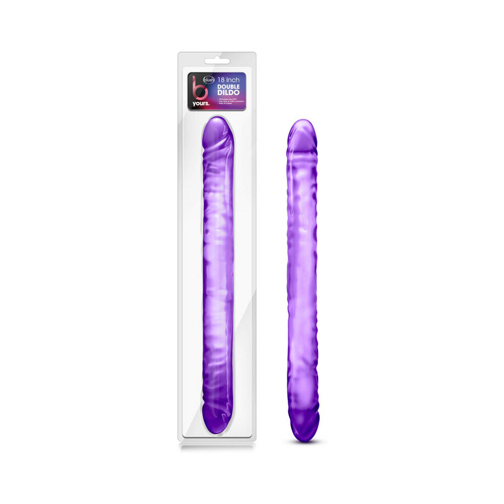 B Yours 18 " Double Dildo Purple