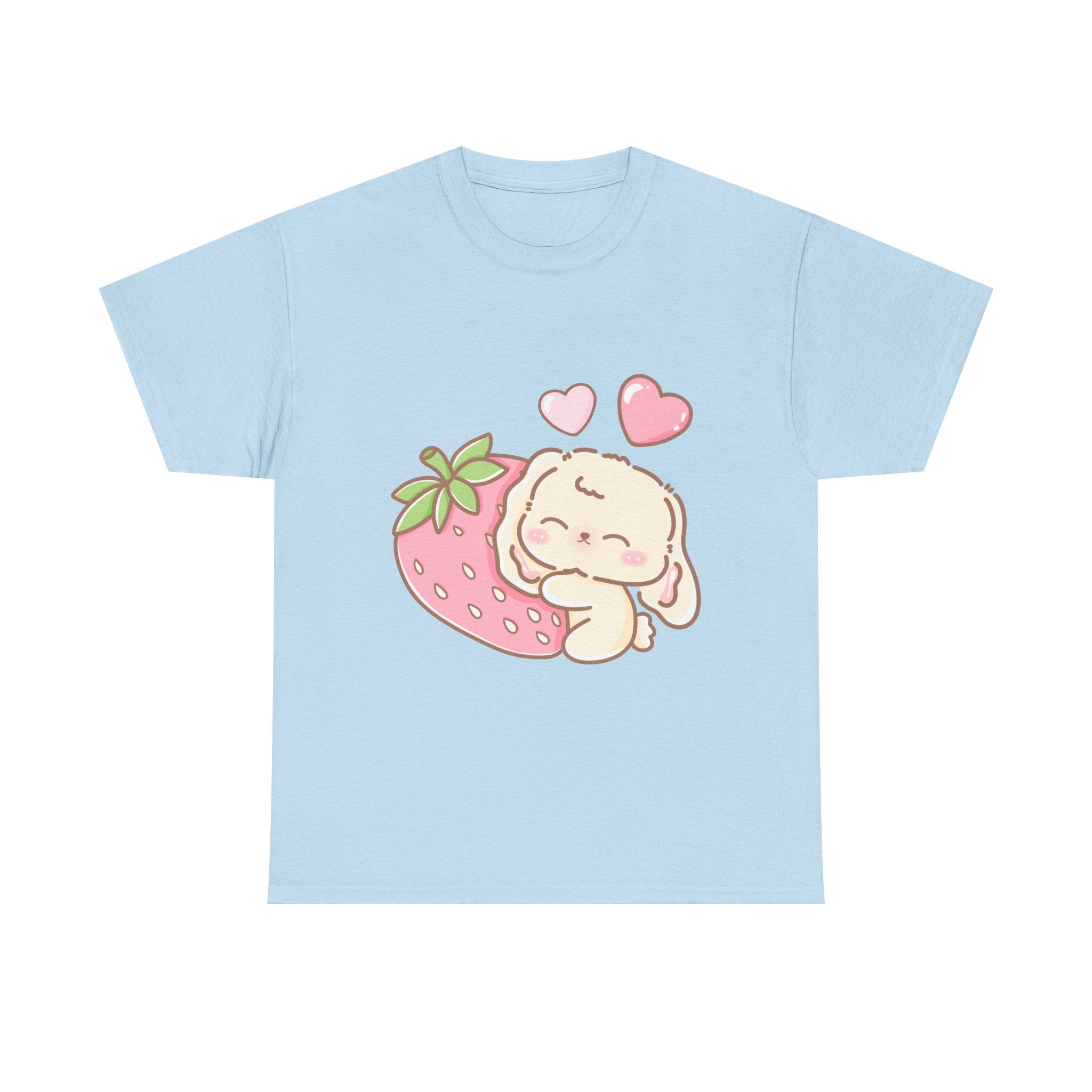 Cute Bunny Strawberry Play Tee