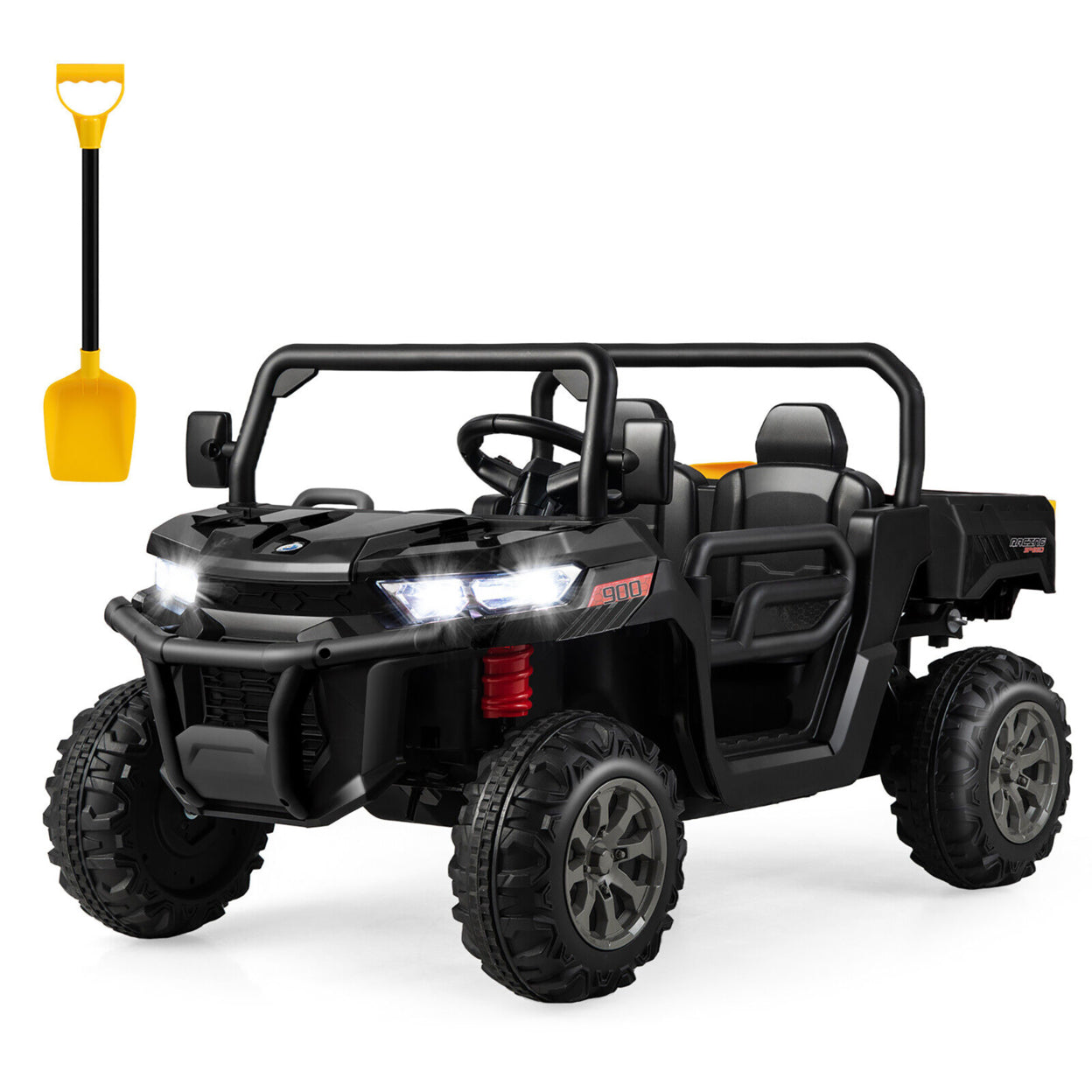 Electric 2 Seater UTV Dump Truck with Remote Control and Dump Bed