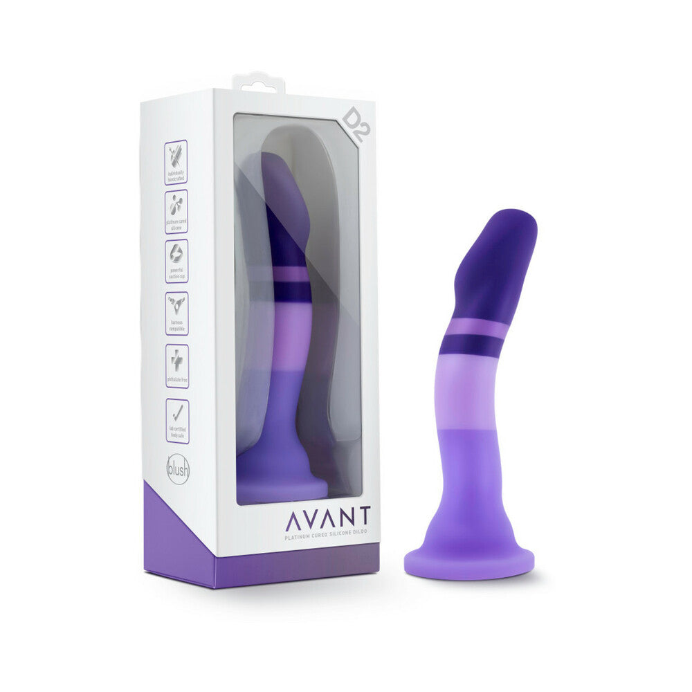 Avant D2 Purple Rain 7.5 " Silicone Dildo