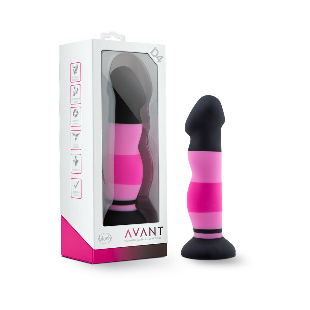 Avant D4 Sexy in Pink 8 " Silicone Dildo