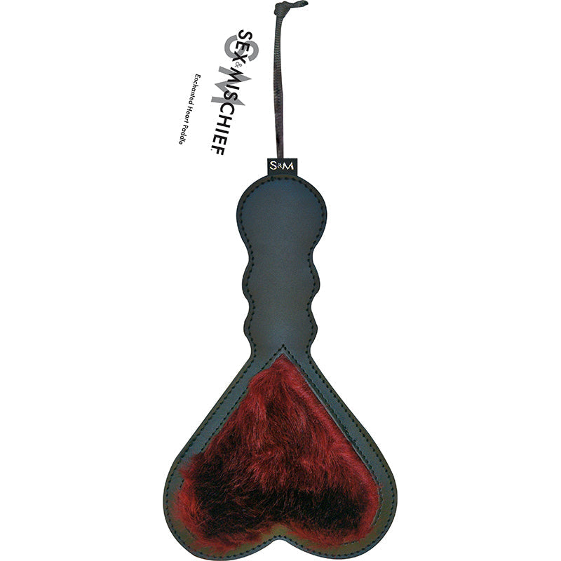 Enchanted Heart Dual-Sided Paddle (Burgundy)