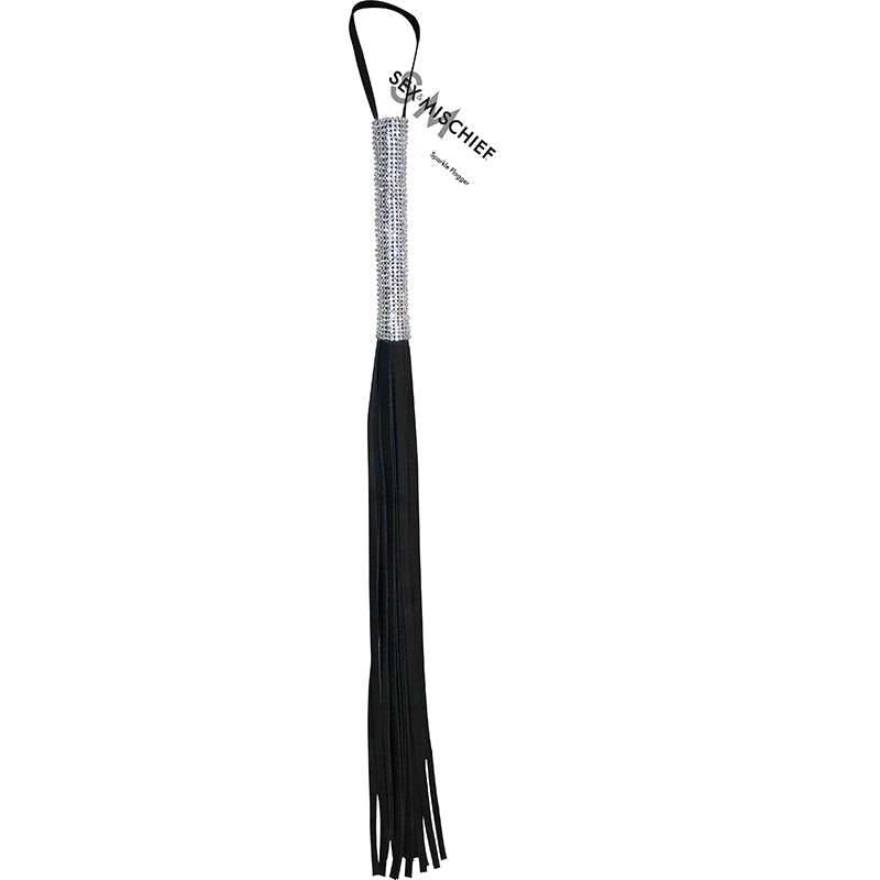 Sex & Mischief Sparkle Flogger (Black)