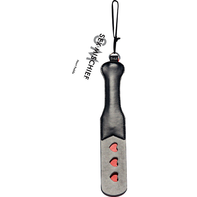 Sex & Mischief Heart Paddle (Black)