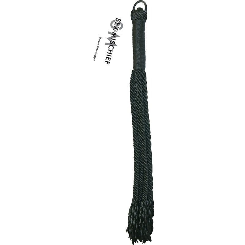 Sex & Mischief Shadow Rope Flogger (Black)