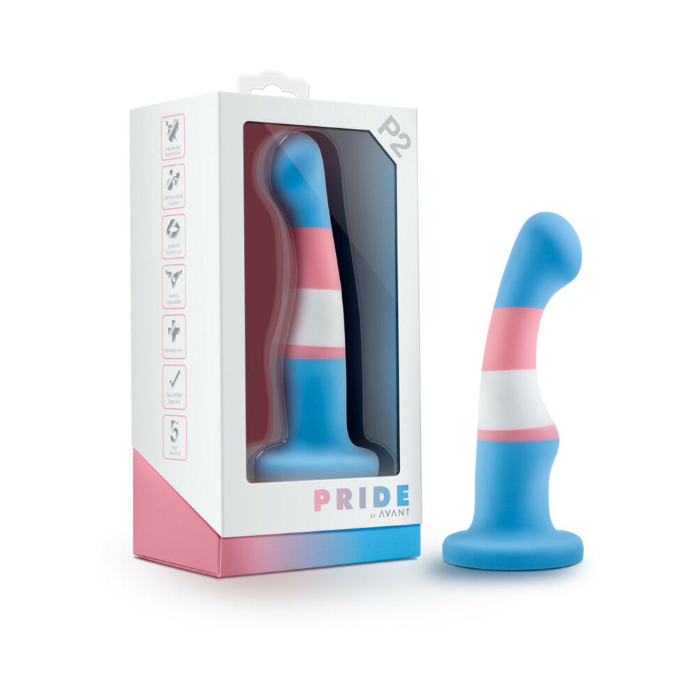 Avant Pride P2 True Blue 6 " Silicone Dildo