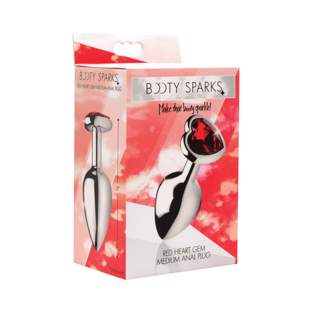 Red Heart Gem Anal Plug (Medium)