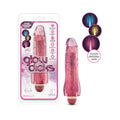 Glow Dicks Molly Color Changing 8 " Vibrating Dildo Glitter Pink