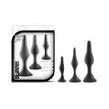 Luxe 3-Piece Silicone Beginner Plug Kit Black