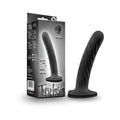 Temptasia Twist 5.5 " Curved Dildo with Heart-Shaped Suction Cup Medium Black
