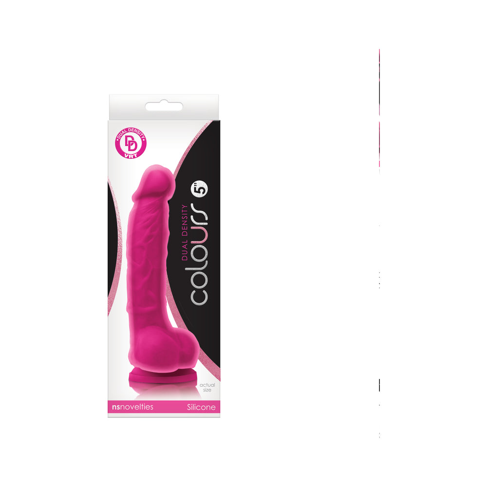 Colours Dual Density 5 " Dildo Pink