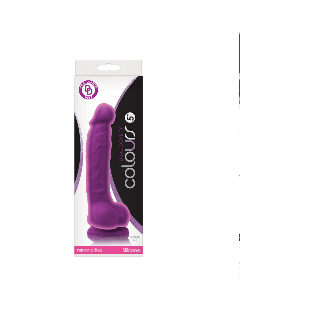 Colours Dual Density 5 " Dildo Purple