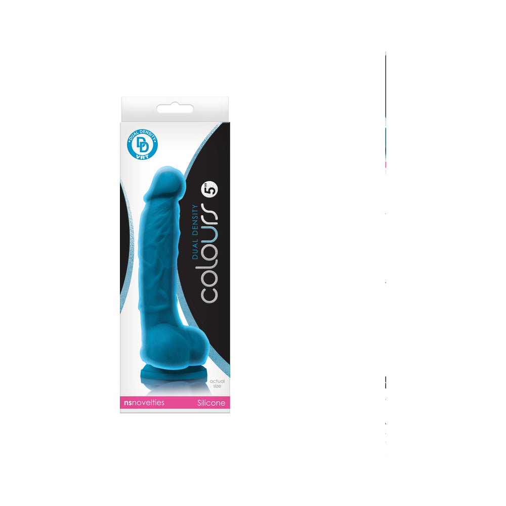 Colours Dual Density 5 " Dildo Blue
