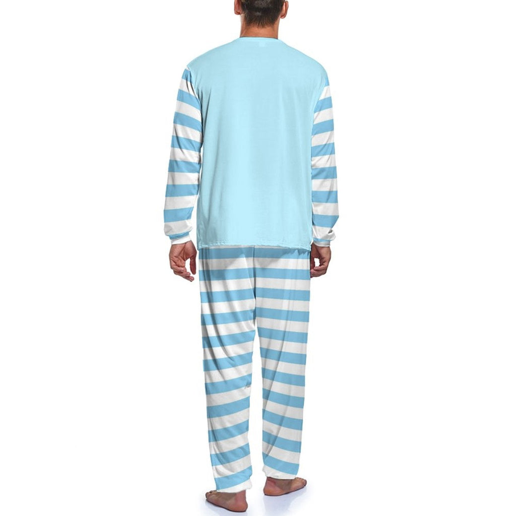 Kawaii Cloud Stripe Pajamas Set