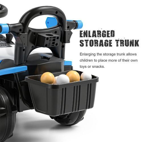 6V Battery Powered Electric Excavator Ride-On Toy Car for Kids with Helmet