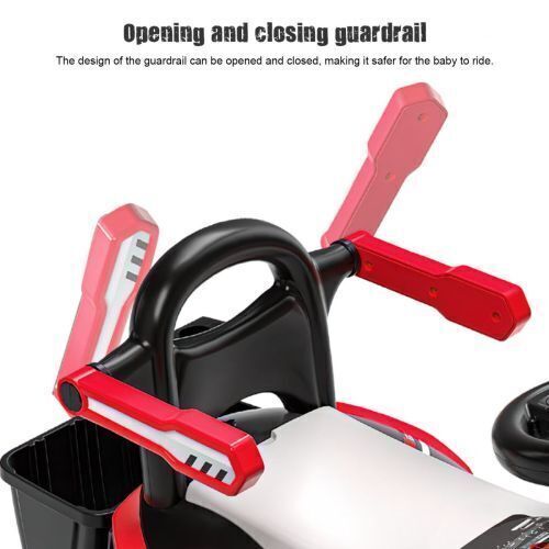 6V Battery-Powered Kids Excavator Tractor with LED Headlight, Helmet, and Rear Box