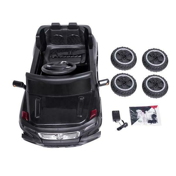 6V Battery-Powered Ride-On Car with Music, Lights, Remote Control, and Safety Features for Kids