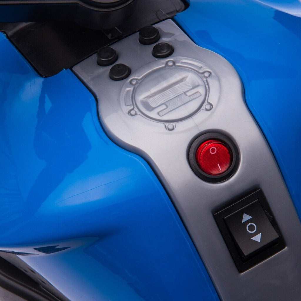 6V Battery Powered Ride-On Motorcycle for Kids with Training Wheels and Headlight
