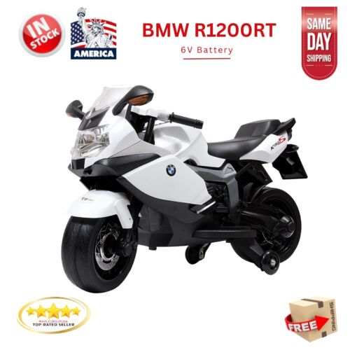 6V BMW R1200RT Kids Ride On Motorcycle - White