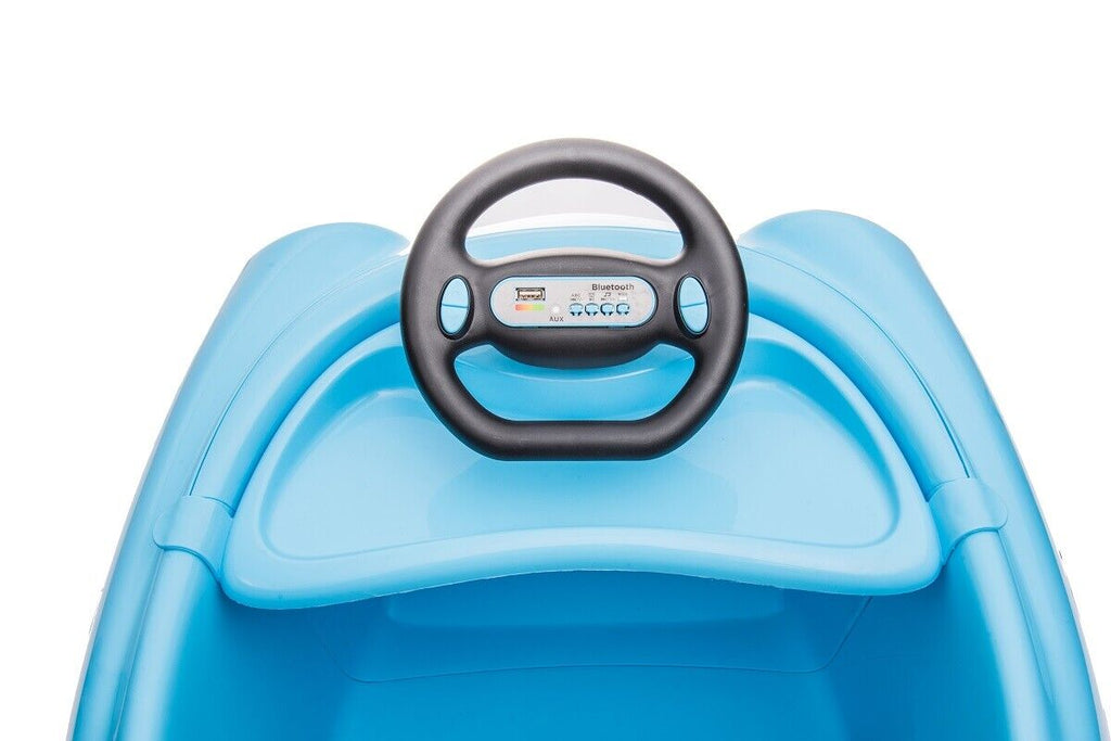 6V Dual Drive Electric Ride-On Car with USB, Bluetooth, and Rocking Horse Mode