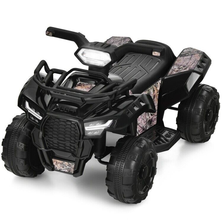 6V Electric Kids ATV Quad Ride On Car with LED Lights, MP3 Player, and Realistic Design - Perfect Gift for Toddlers