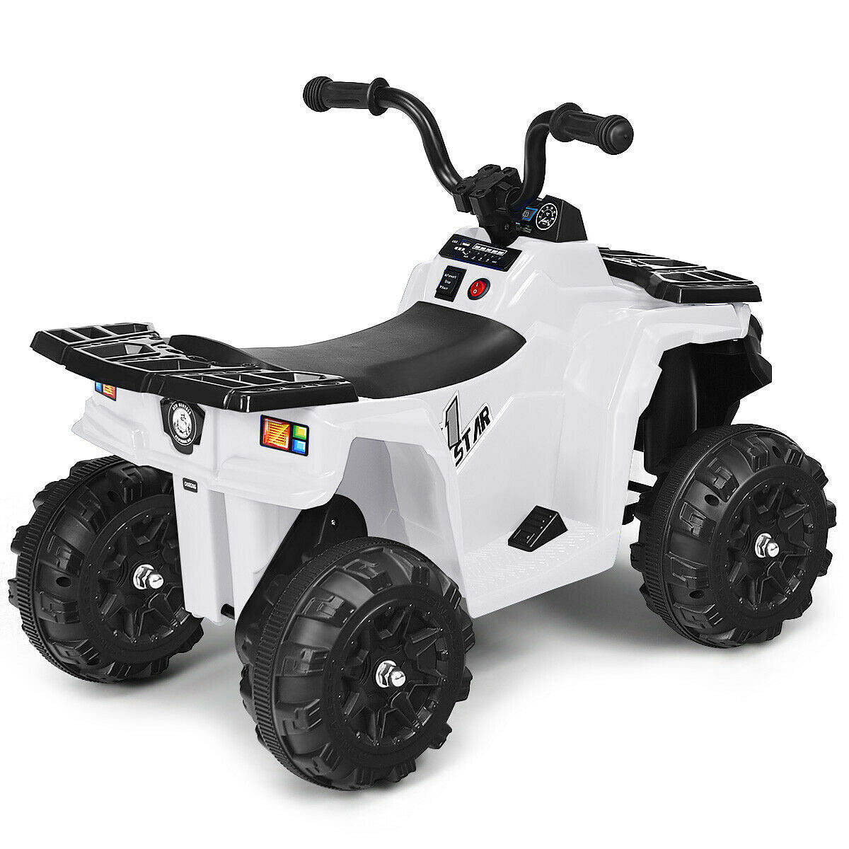 6V Electric Ride-On ATV for Kids - White