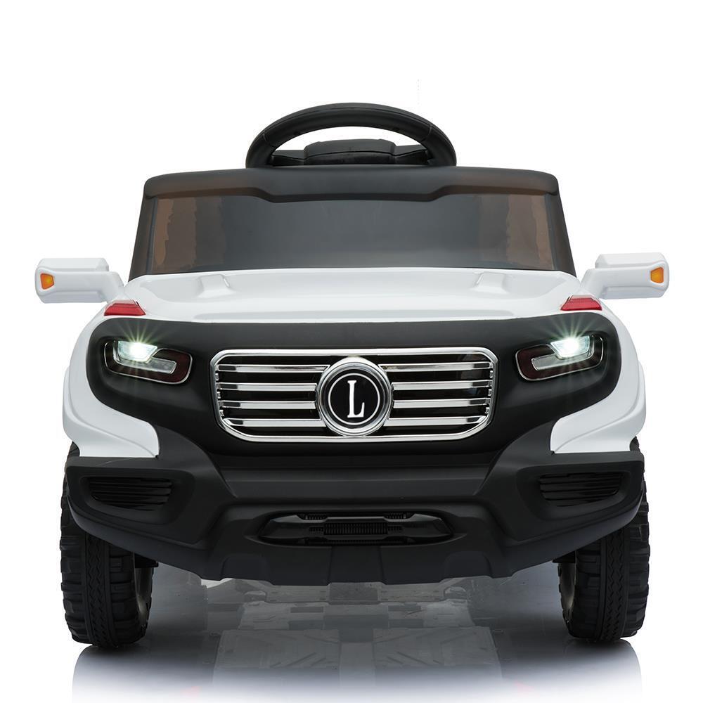 6V Electric Ride-On Car for Kids with 3 Speeds, Lights, and Remote Control