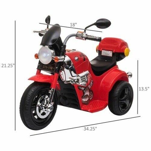 6V Electric Ride-On Motorbike for Kids - Battery Powered Toy Motorcycle