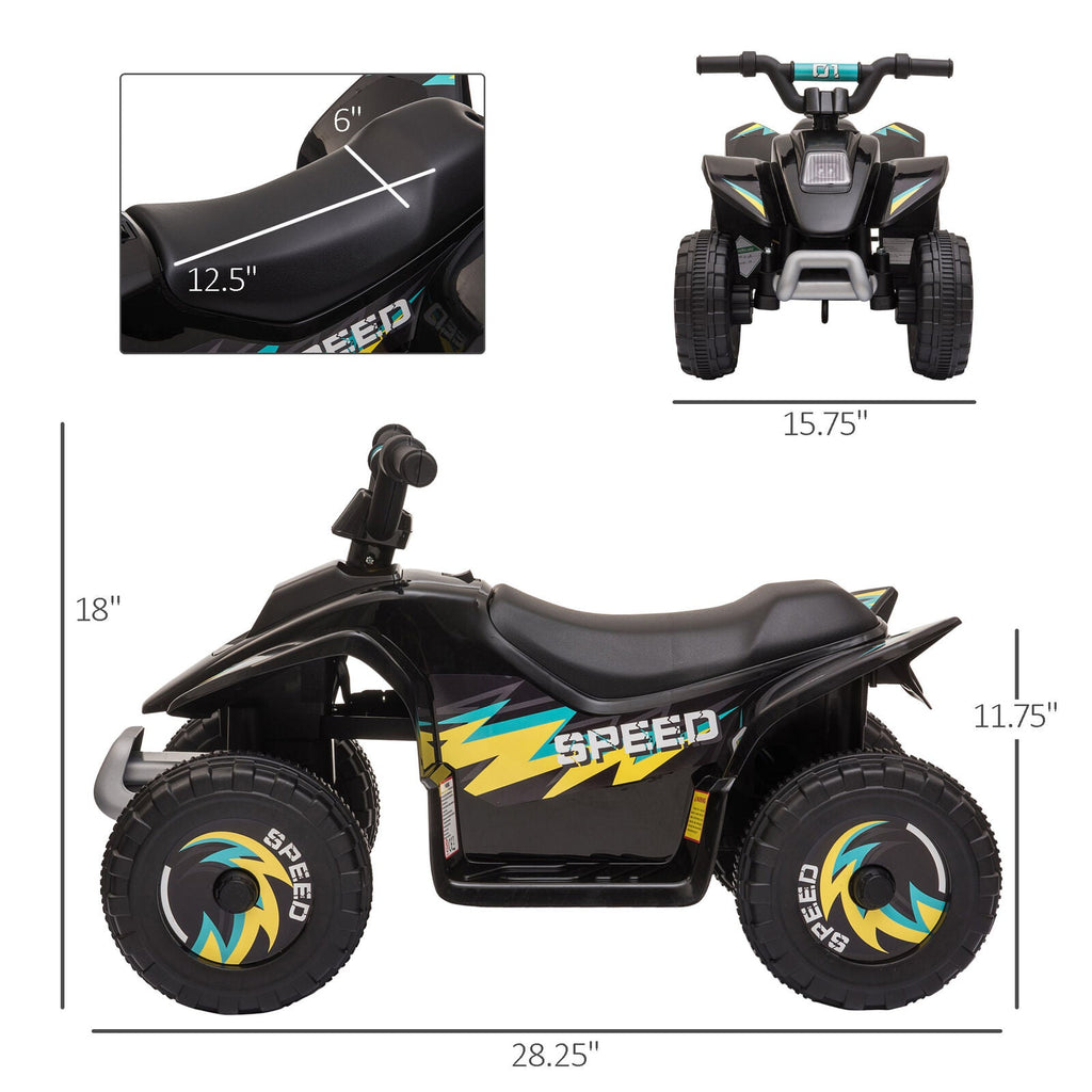 6V Kids Electric ATV 4-Wheeler Quad Toy with Forward and Reverse Function