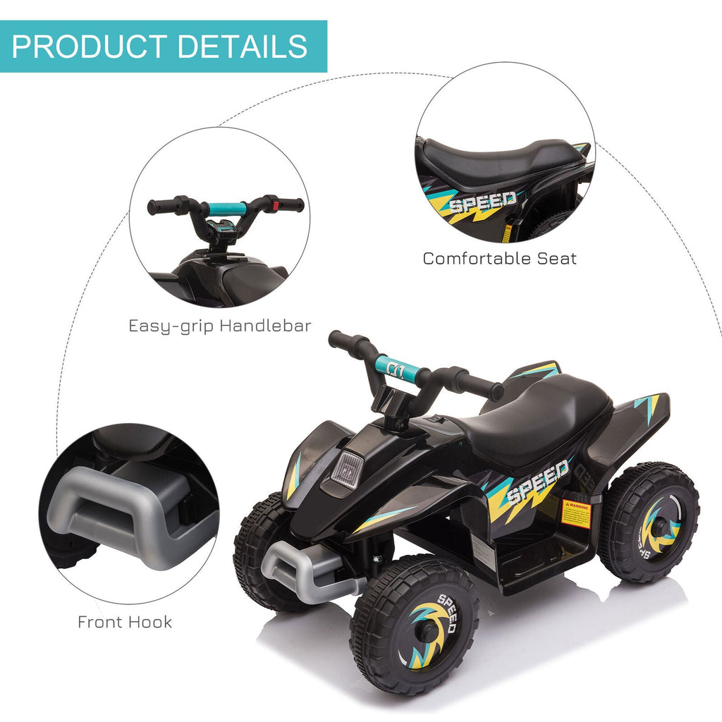 6V Kids Electric ATV 4-Wheeler Quad Toy with Forward and Reverse Function