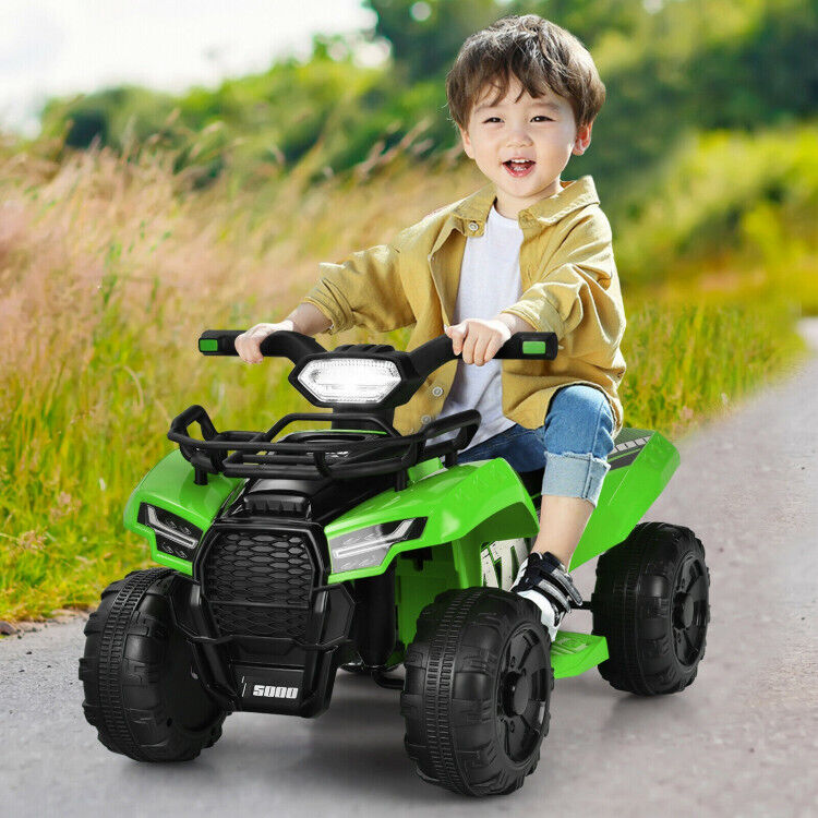 6V Kids Electric ATV Quad with LED Light and MP3 Player