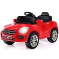 6V Kids Remote Control Ride-On Car with LED Lights - Red