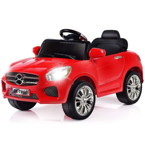6V Kids Ride On Car with Remote Control, MP3 Player, LED Lights, and Battery Power