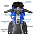 6V Kids Ride On Motorcycle with Training Wheels - Battery Powered Toy for Fast Fun!