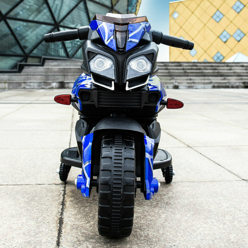 6V Kids Ride On Motorcycle with Training Wheels - Battery Powered Toy for Fast Fun!