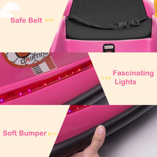 6V Pink Bumper Car with 7A.h Battery - Fun Ride for Kids!