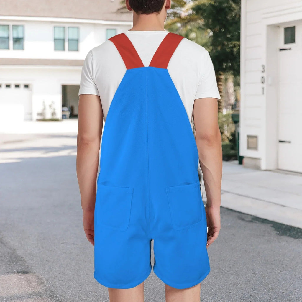 Classic Blue & Red Unisex Huggeralls