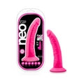 Neo Elite 7.5 " Silicone Dual Density Dildo Neon Pink