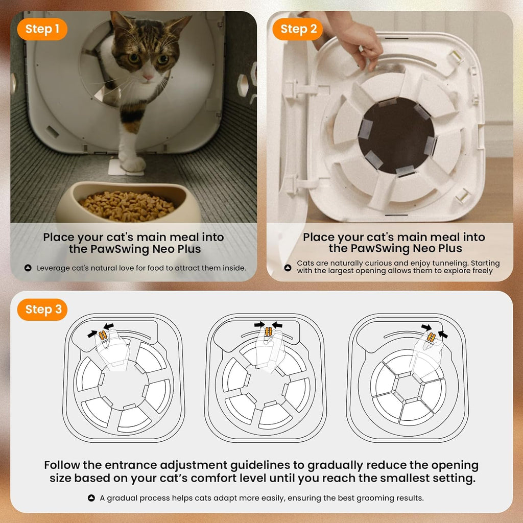 Cat Self Groomer Plus 360 Brush Fur Collector for Large Cats