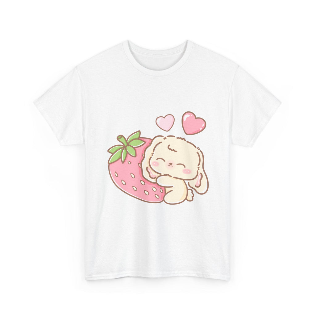 Cute Bunny Strawberry Play Tee