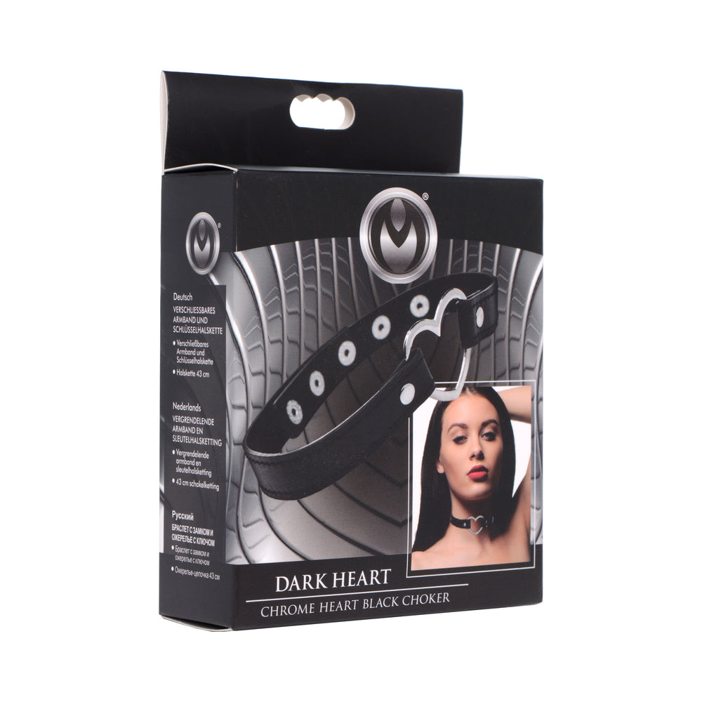Dark Heart Chrome Choker (Black)