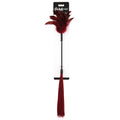 Sex & Mischief Dual-Ended Feather Tickler Flogger (Burgundy)