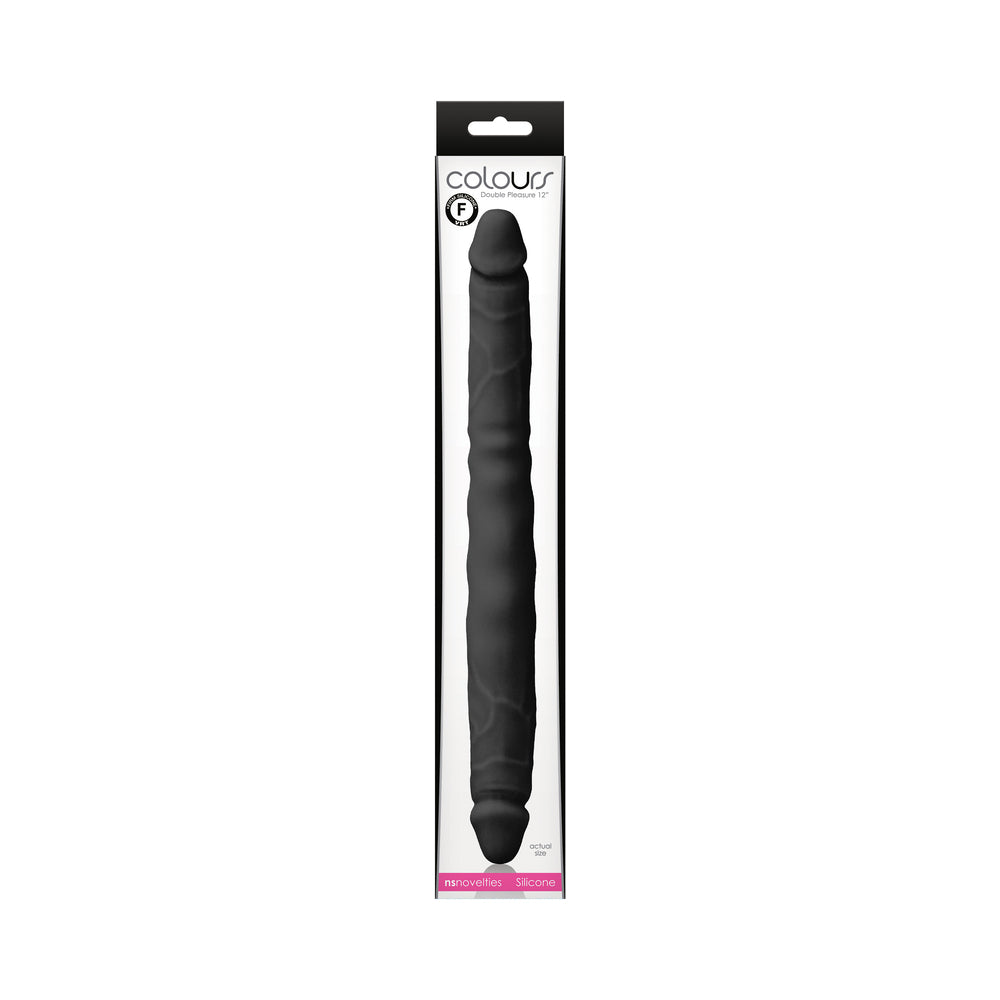 Colours Double Pleasure 12 " Dual Ended Dildo Black