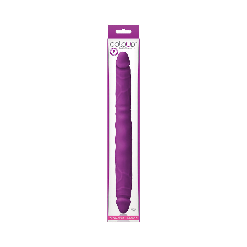 Colours Double Pleasure 12 " Dual Ended Dildo Purple