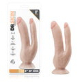 Dr. Skin DP Cock Realistic 8 " Dual Entry Dildo Beige