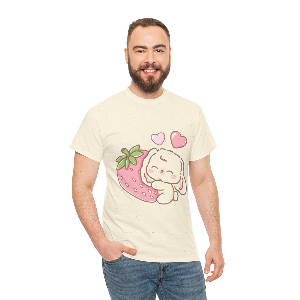 Cute Bunny Strawberry Play Tee