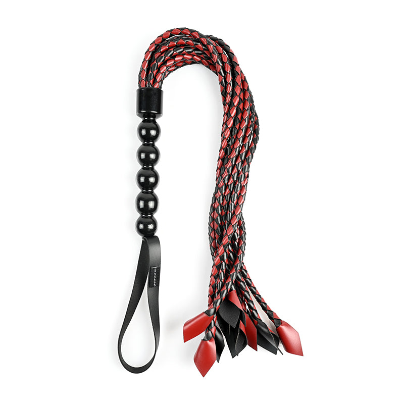 Braided Flogger (Red/Black)