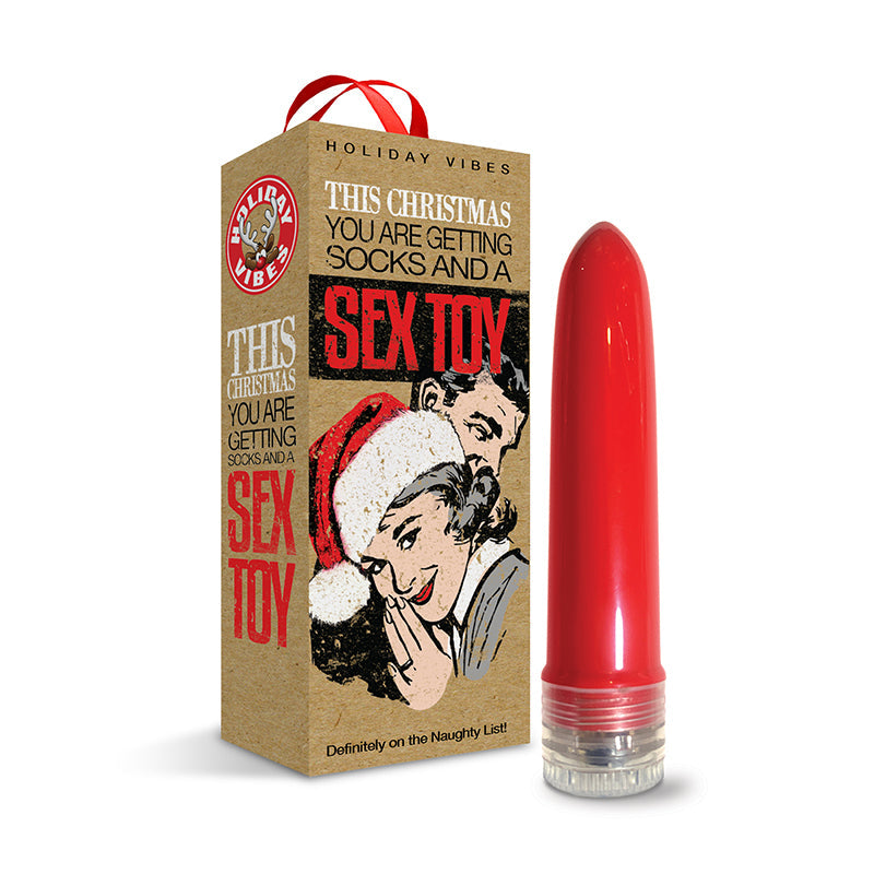 Naughty List Gift Socks with Multi-Speed Vibe and Storage Bag